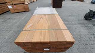 Ca.55x Guyana Teak hardhouten planken geschaafd, 21x140mm, lengte 185c